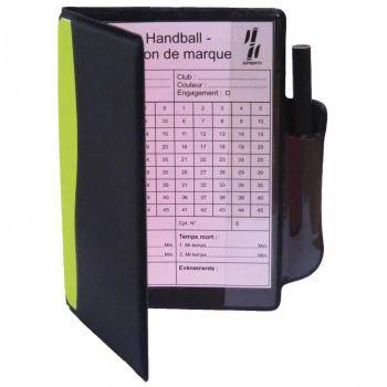 Set Arbitre Handball – 2 Cartons Rouge Et Jaune + Fiche + Crayon – Mini, Pratique