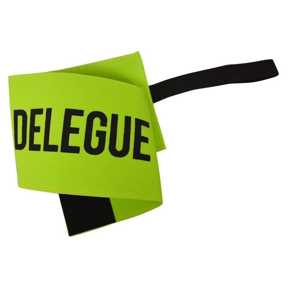 Brassard DELEGUE Jaune Fluo Taille Unique – Pour Tournois, événements Sportifs Et Animations, Visible Et Confortable Pour Adultes