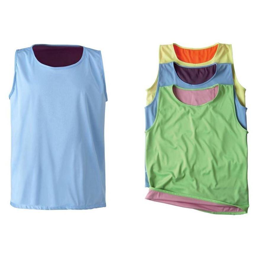 Chasuble Réversible Rugby XXL - Rose/vert Fluo, Pour Entraînement Ou Match - 7