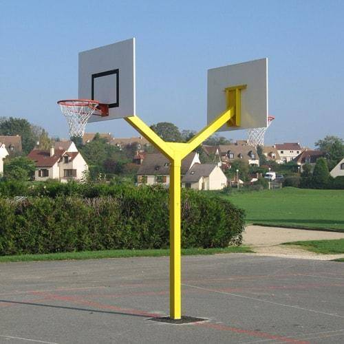 Panneau de basket à sceller double tête Metaluplast